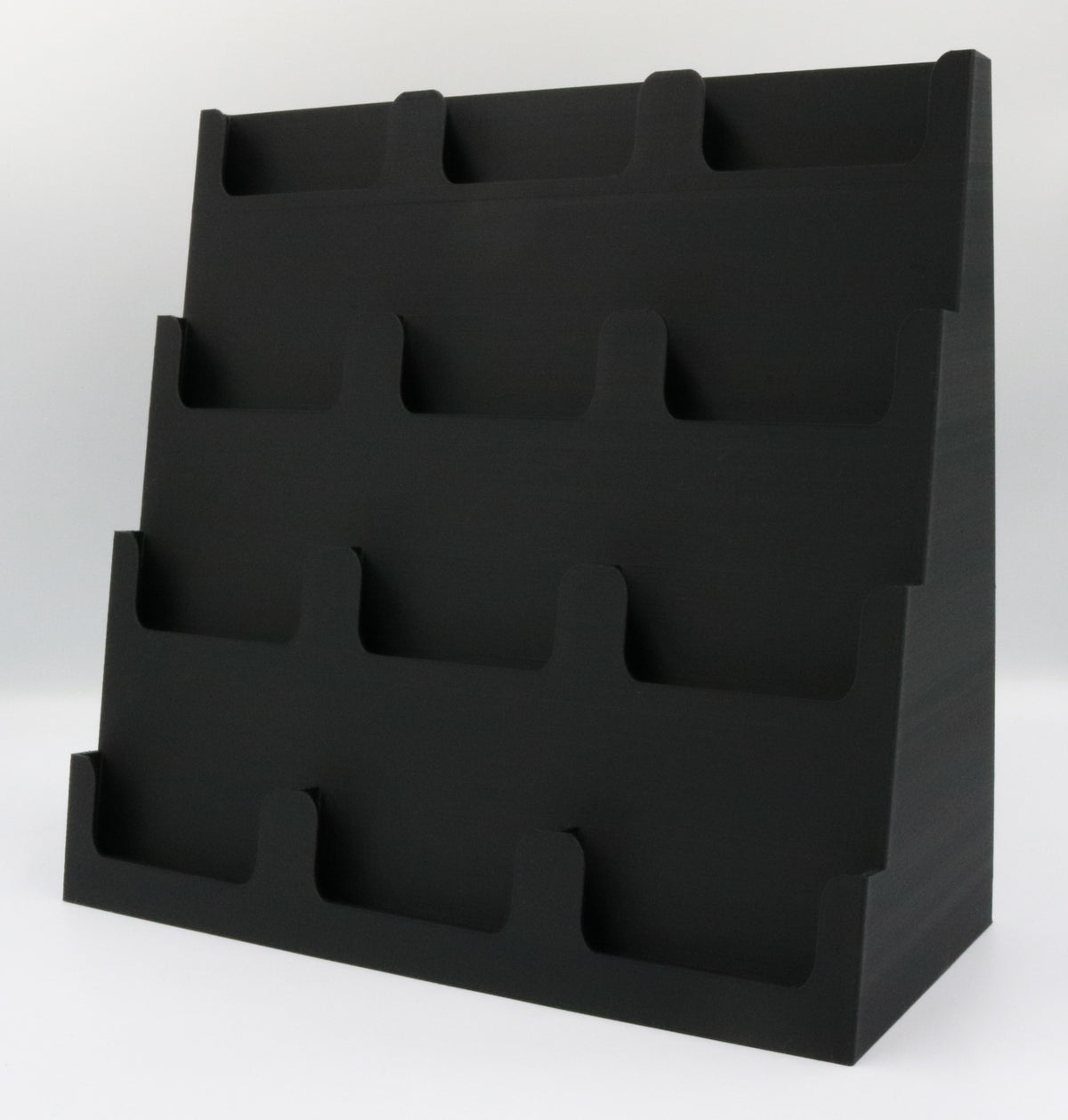 OrnateTech graded card display tower, 3D printed in Michigan