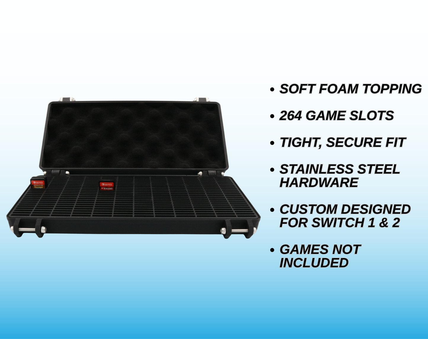 Rugged Cartridge Case for Nintendo Switch (Holds 264 Games)