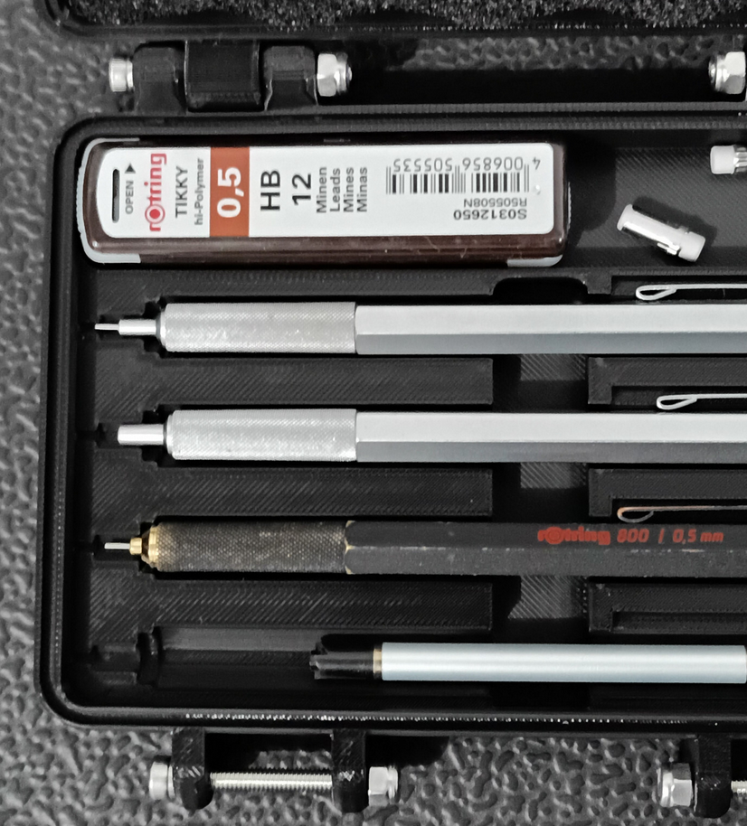 Rugged Case for rOtring Mechanical Pencils (Fits 500/600/800)