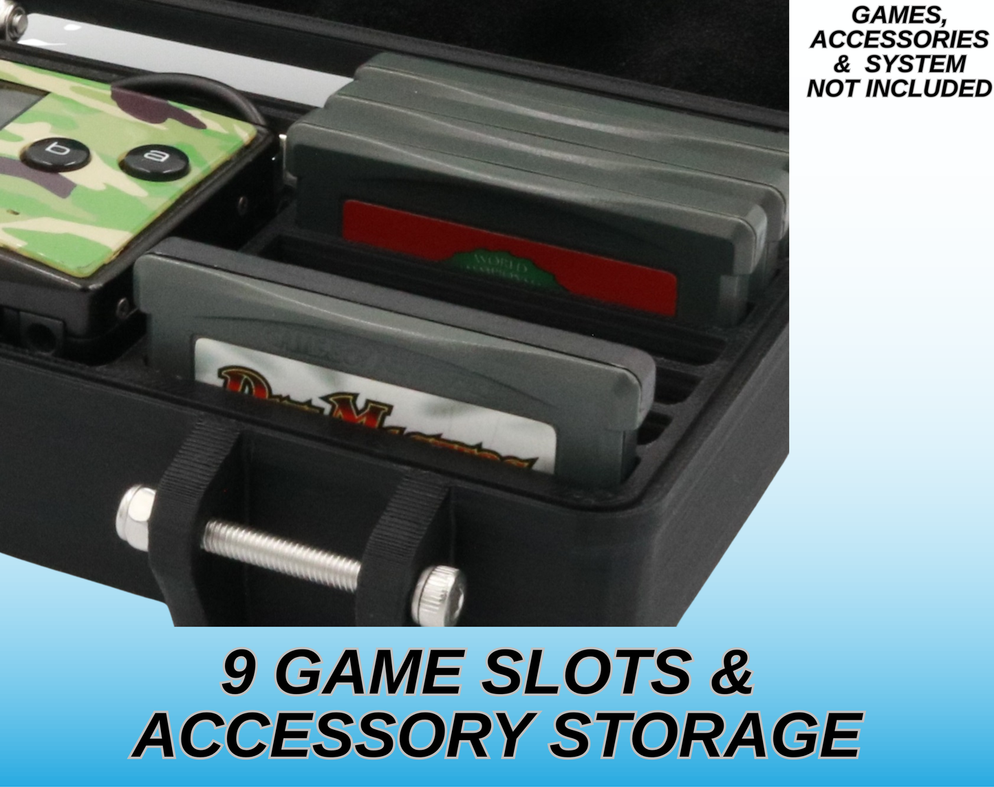 Rugged Case for Game Boy Micro (Holds 9 Games & USB)