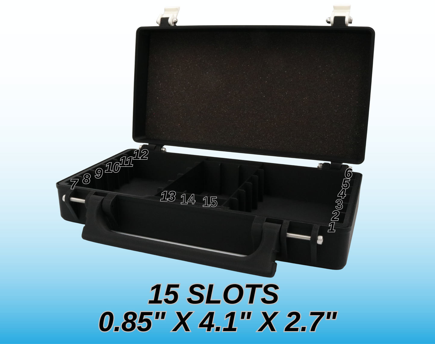 Rugged Case for Hi8 Digital 8 Video (Holds 15 Tapes)