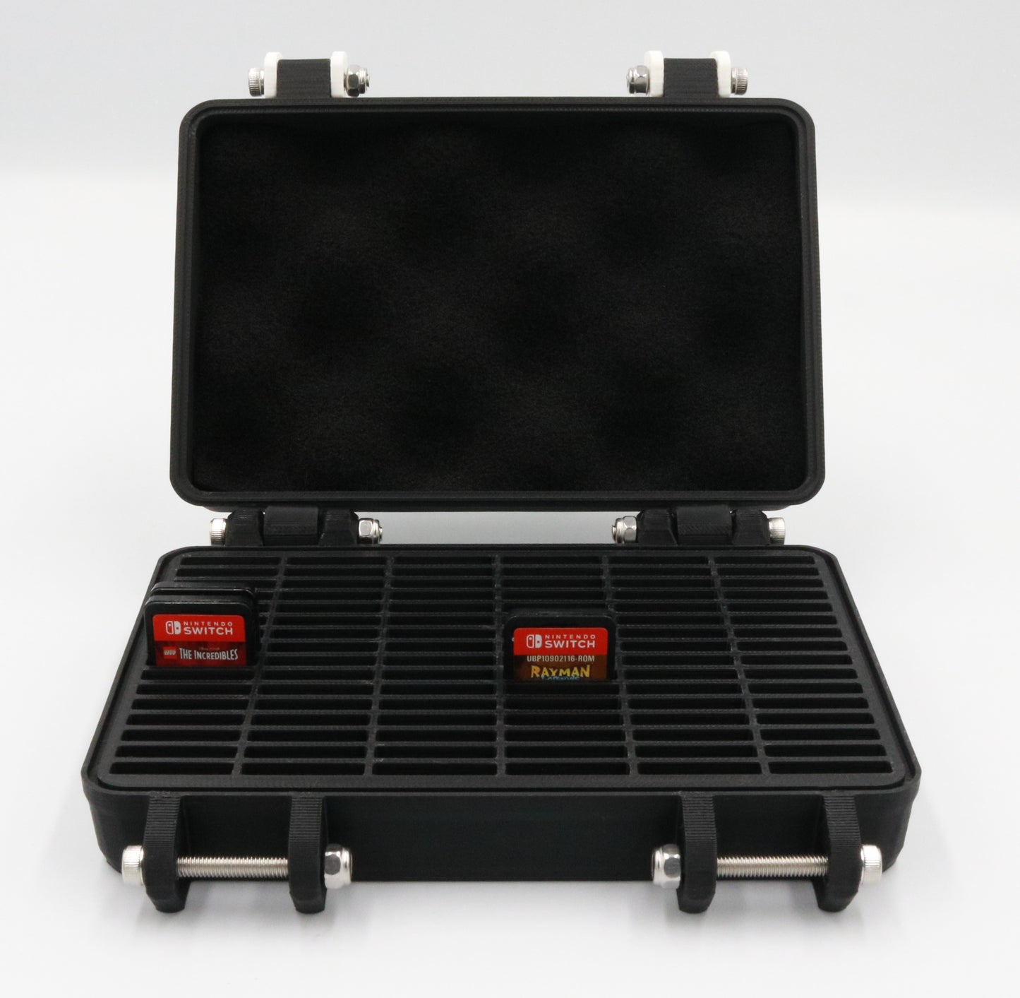 Nintendo Switch Cartridge Compatible Rugged Protective Carrying Case - Holds 96 Games