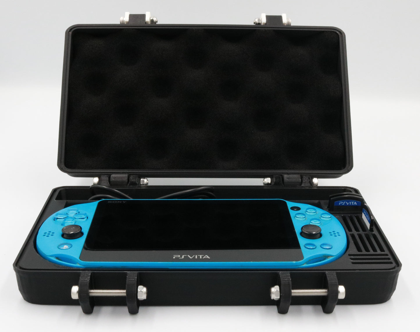 Sony PS Vita 2000 Compatible Rugged Protective Carrying Case - Holds 14 Games and USB Cable