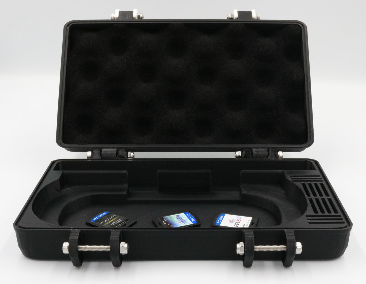 Sony PS Vita 2000 Compatible Rugged Protective Carrying Case - Holds 14 Games and USB Cable