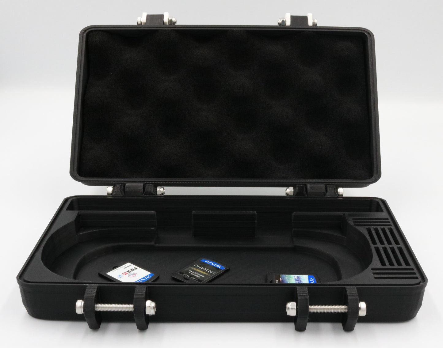 Sony PS Vita 1000 Compatible Rugged Protective Carrying Case - Holds 14 Games and USB Cable