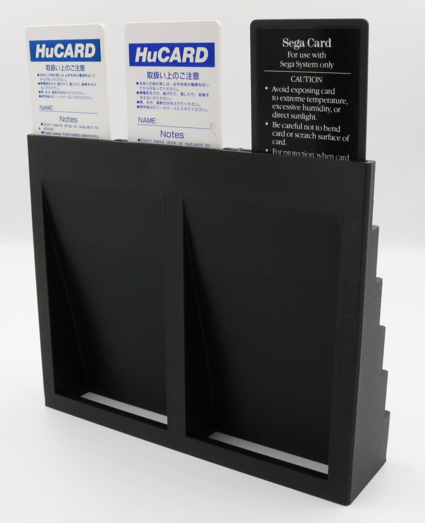 HuCARD and Sega Card Compatible Display Stand Tower Holder - Holds 18 Games