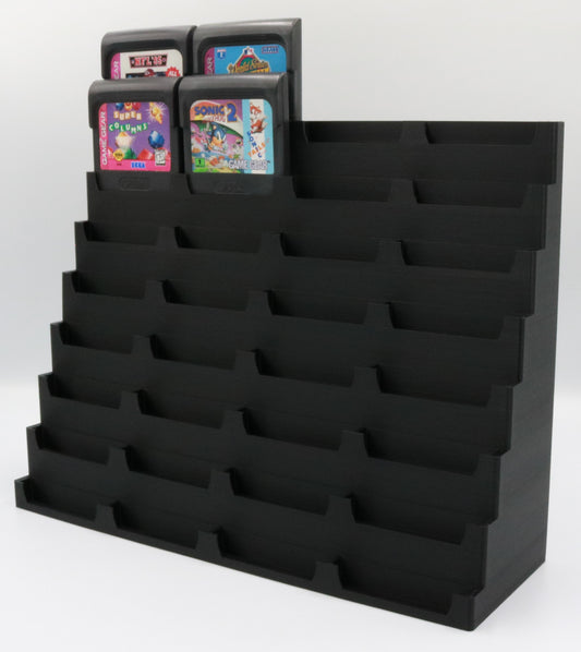 Sega Game Gear Compatible Display Stand Tower Holder for Cartridges - Holds 32 Games