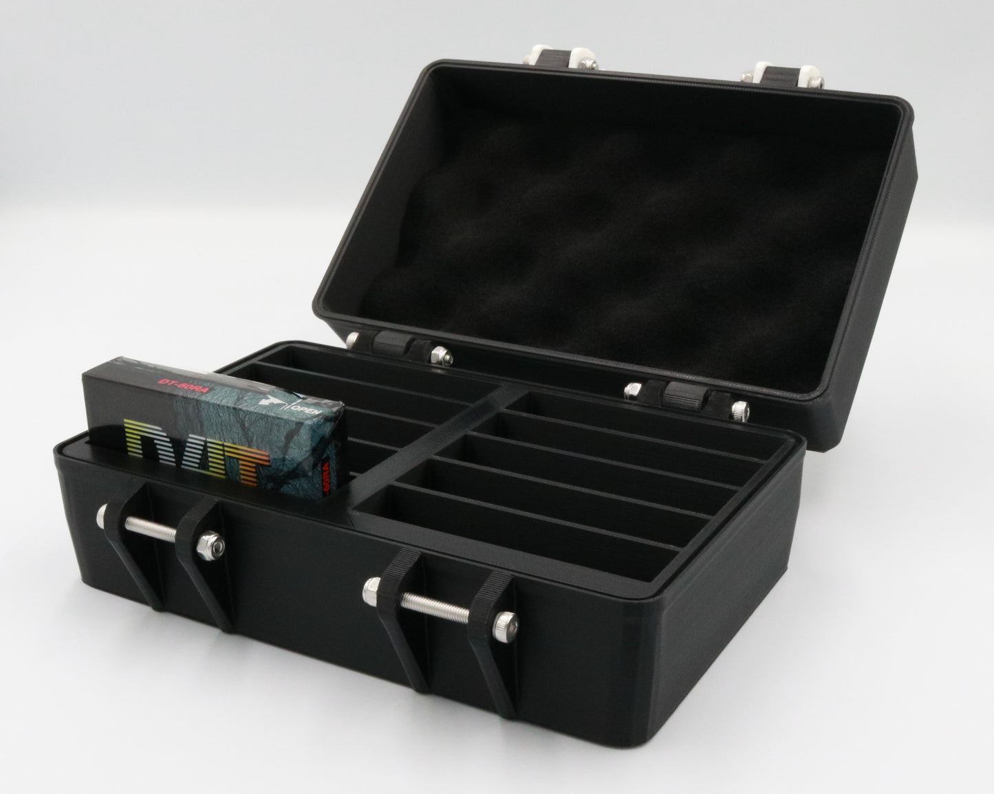 DAT Digital Audio Cassettes Compatible Rugged Protective Carrying Case - Holds 10 Tapes