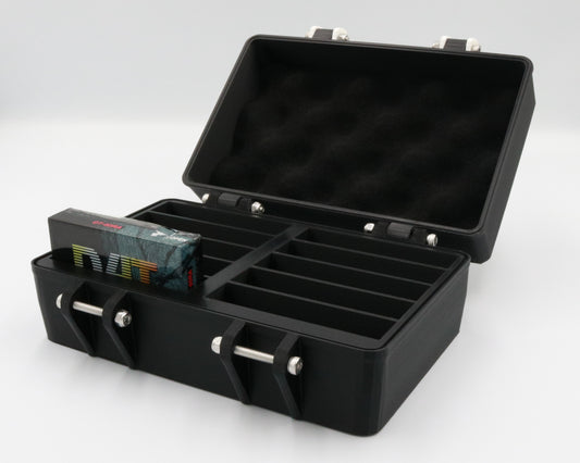 DAT Digital Audio Cassettes Compatible Rugged Protective Carrying Case - Holds 10 Tapes