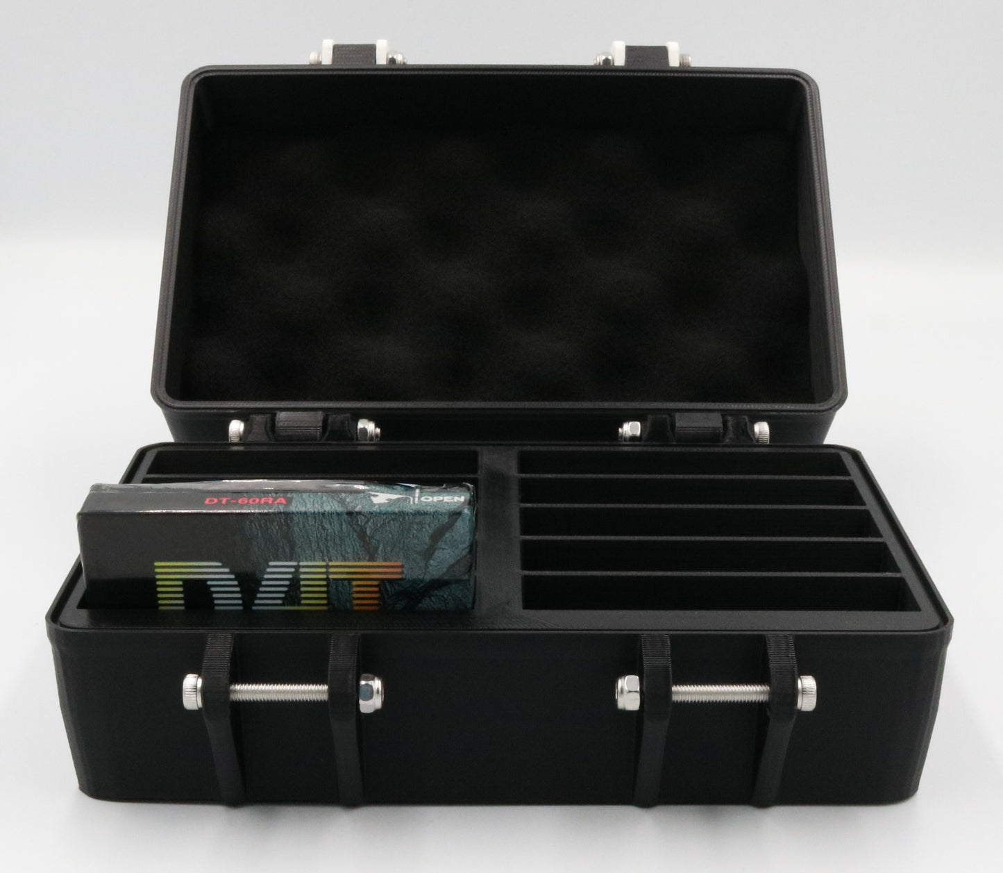 DAT Digital Audio Cassettes Compatible Rugged Protective Carrying Case - Holds 10 Tapes