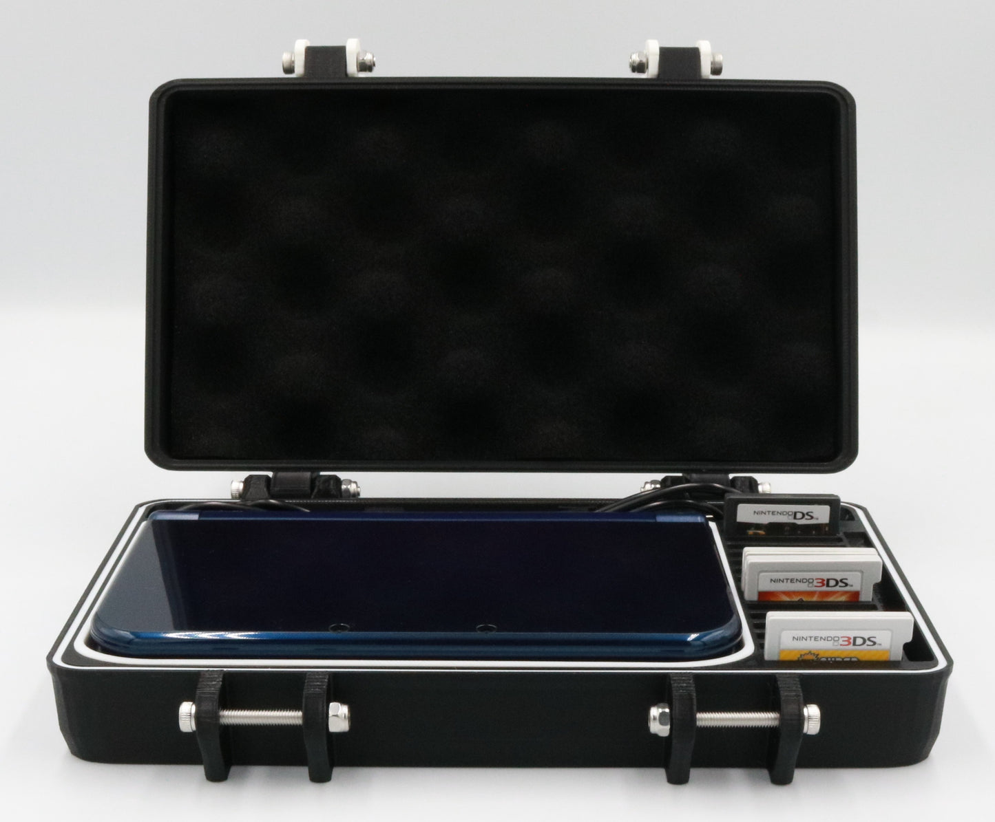 Nintendo 3DS XL/LL "New" Compatible Carrying Case - Rugged & Protective - Removable Flexible TPU Cushion, Foam and O-ring for Full System Protection