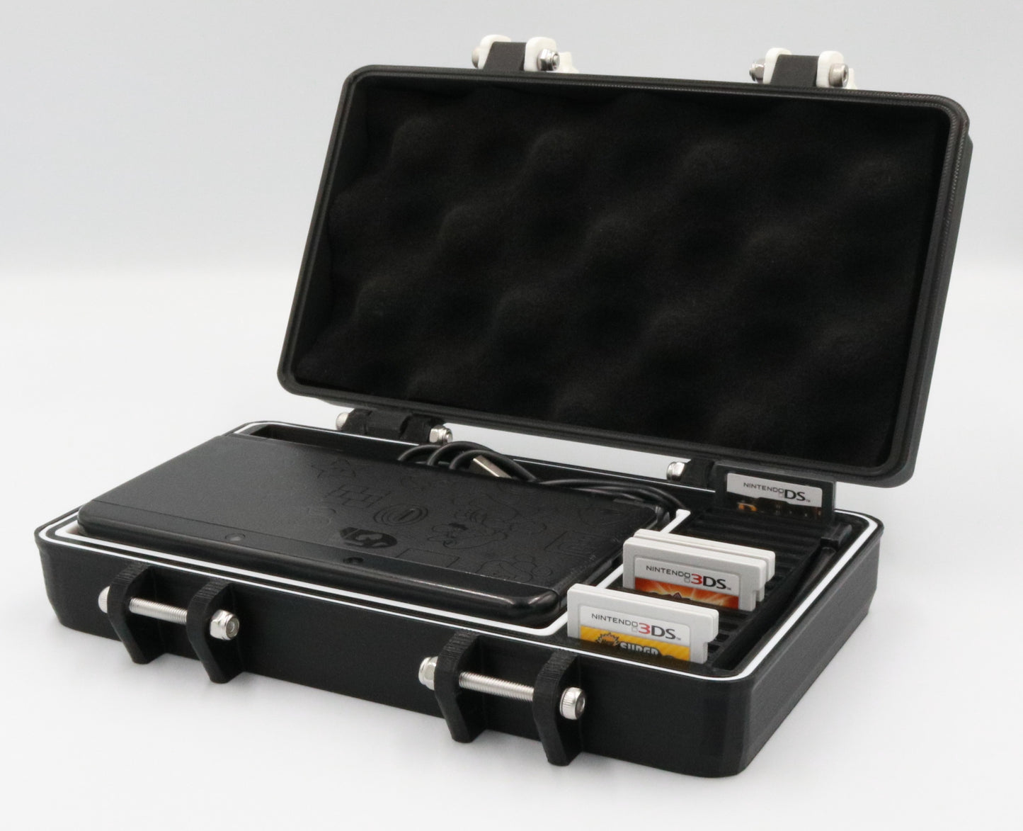 Nintendo 3DS "New" Compatible Carrying Case - Rugged & Protective, Removable Flexible TPU Cushion, Foam, O-ring for Full System Protection