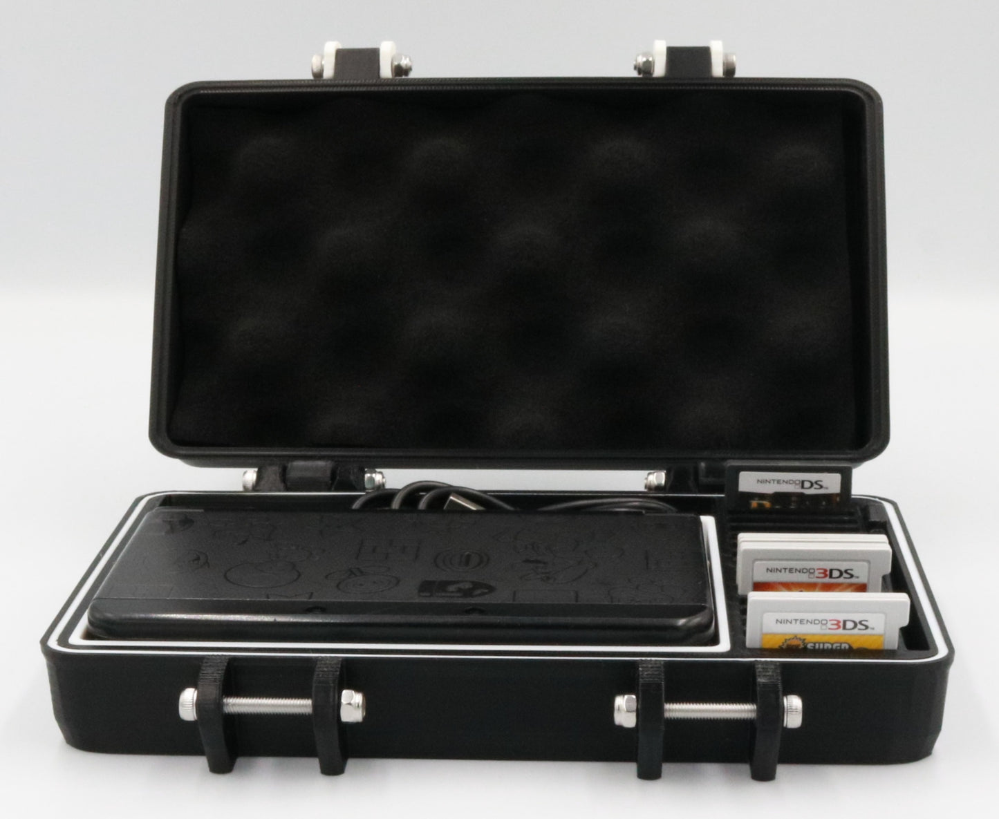 Nintendo 3DS "New" Compatible Carrying Case - Rugged & Protective, Removable Flexible TPU Cushion, Foam, O-ring for Full System Protection