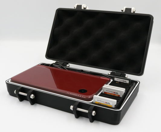 Nintendo DSi XL Compatible Rugged Protective Carrying Case with Flexible TPU Cushion & O-ring - Full System Protection