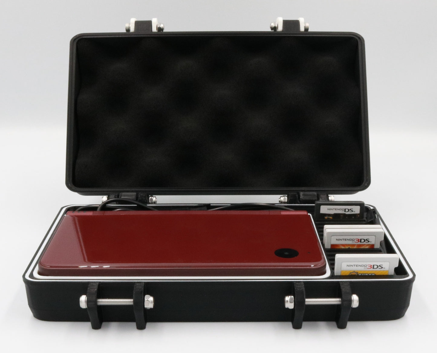Nintendo DSi XL Compatible Rugged Protective Carrying Case with Flexible TPU Cushion & O-ring - Full System Protection