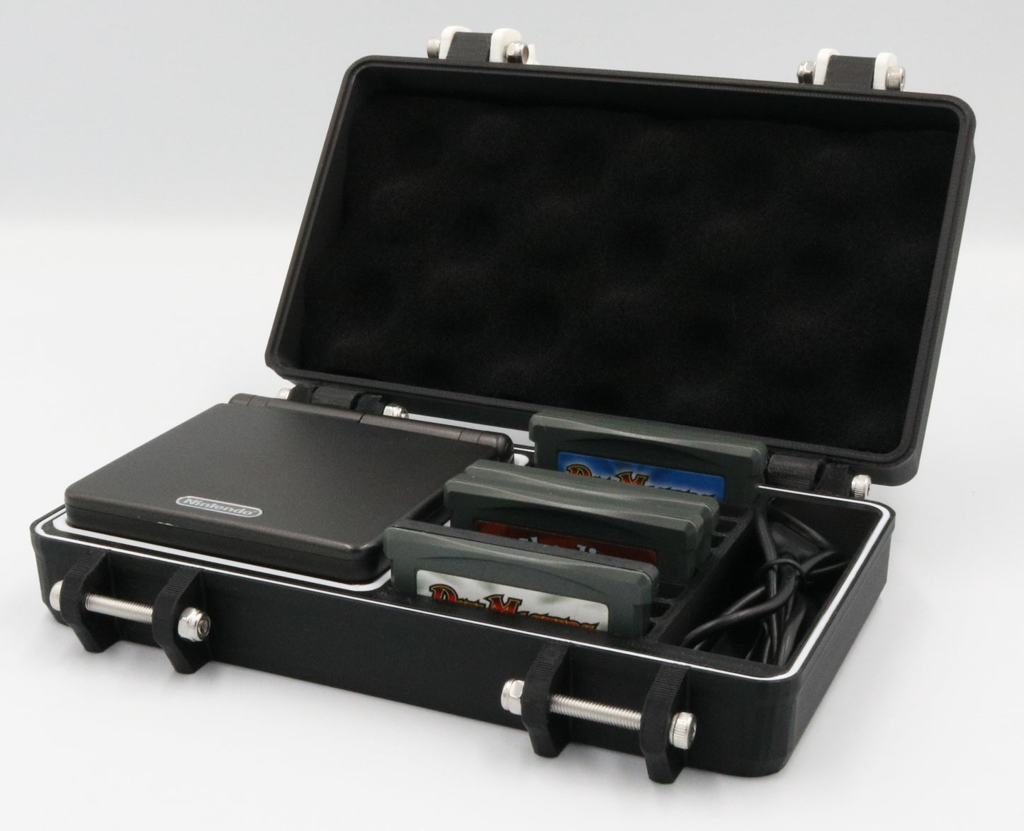 Nintendo Game Boy Advance SP Compatible Carrying Case - Rugged & Protective, Removable Flexible TPU Cushion, Foam, O-ring for Full System Protection