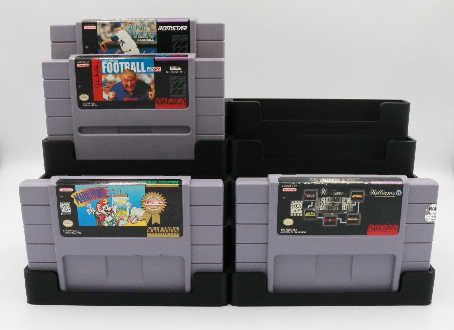 Super Nintendo Compatible Cartridge Display Stand Tower Holder - Holds 10 Games