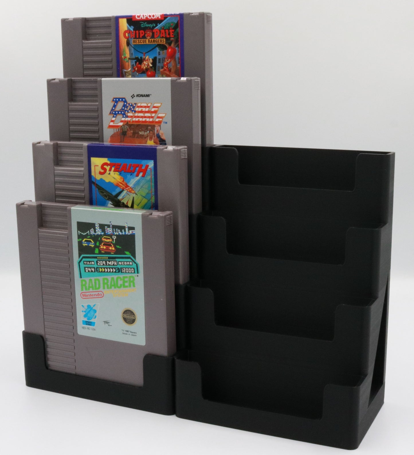 Nintendo NES Compatible Display Stand Display Tower Holder - Holds 8 Games