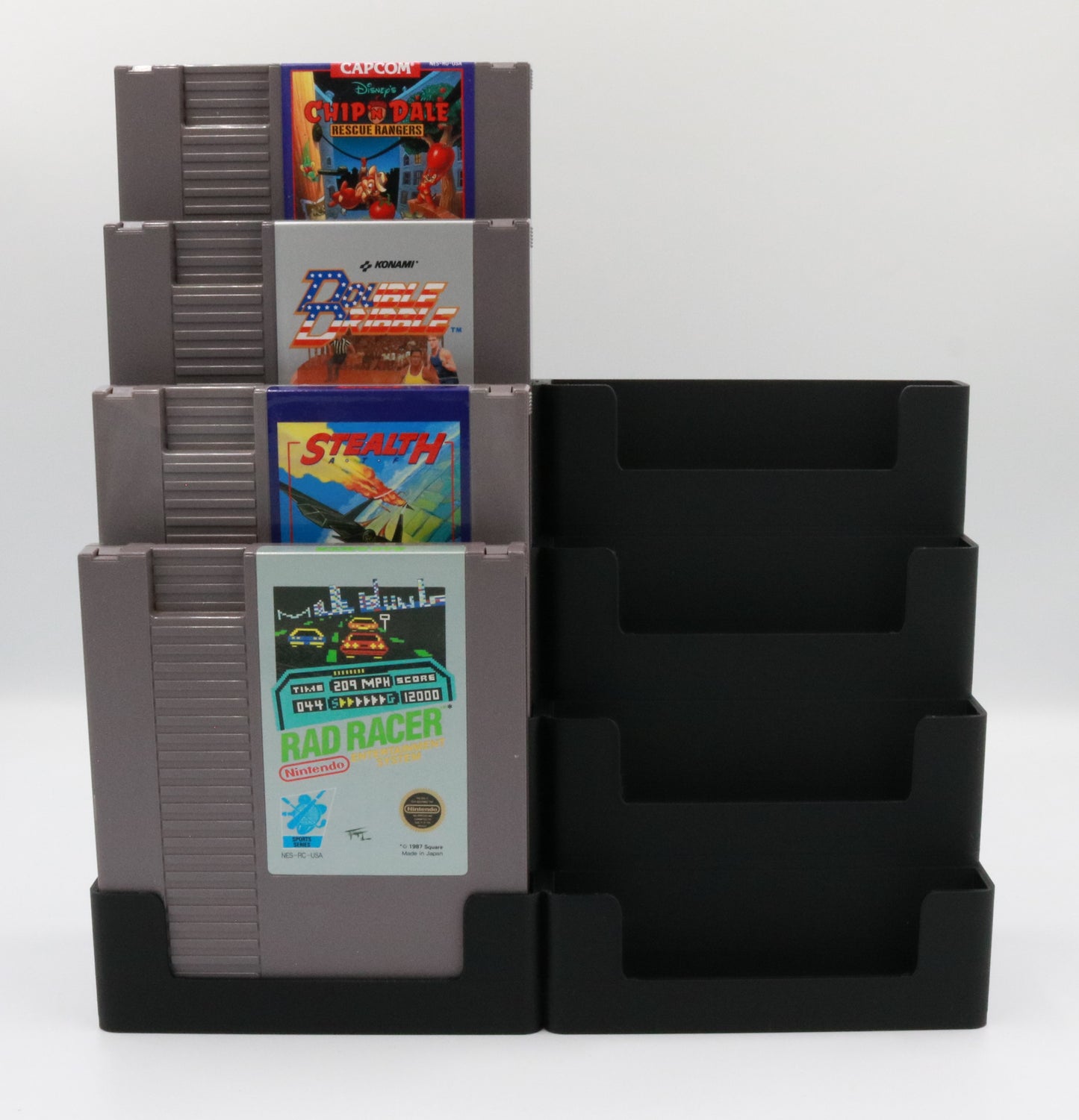 Nintendo NES Compatible Display Stand Display Tower Holder - Holds 8 Games