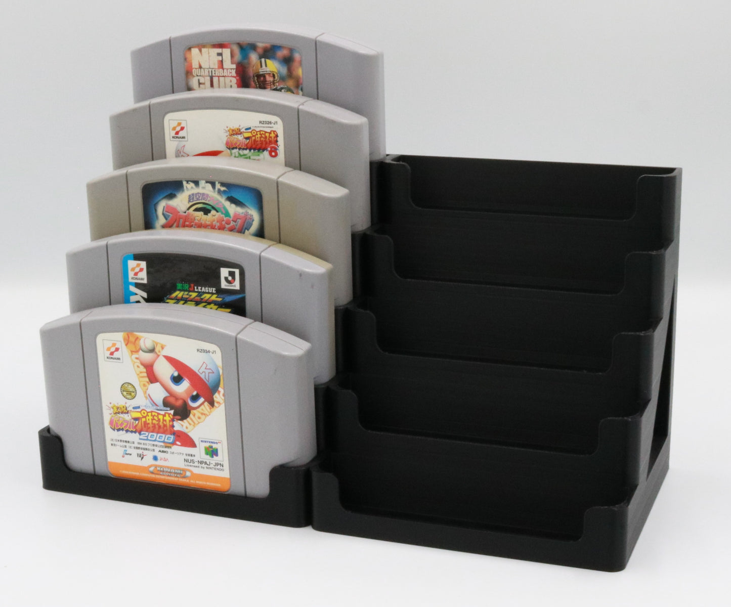 Nintendo 64 (N64) Compatible Display Stand Tower Holder - Holds 10 Games