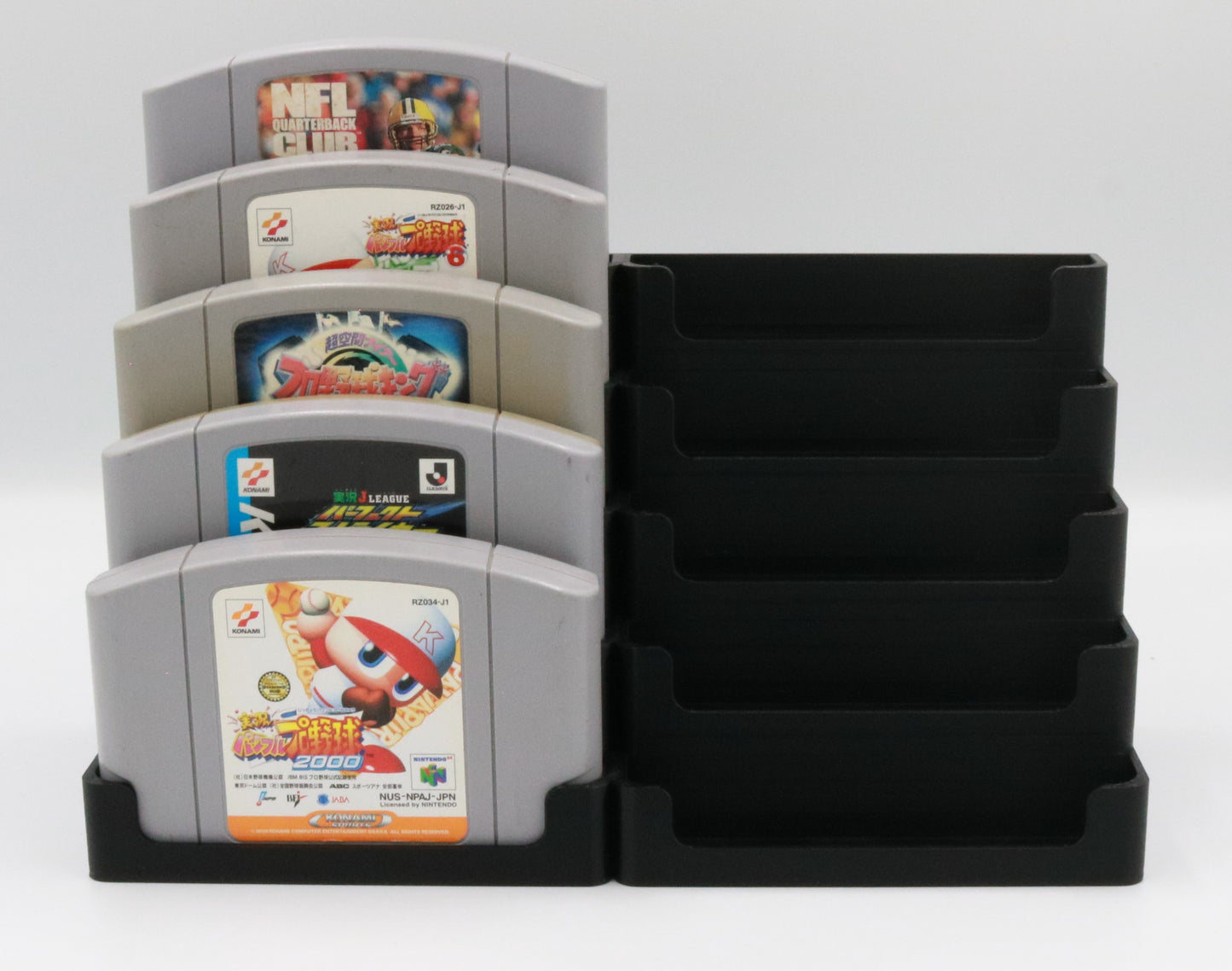 Nintendo 64 (N64) Compatible Display Stand Tower Holder - Holds 10 Games