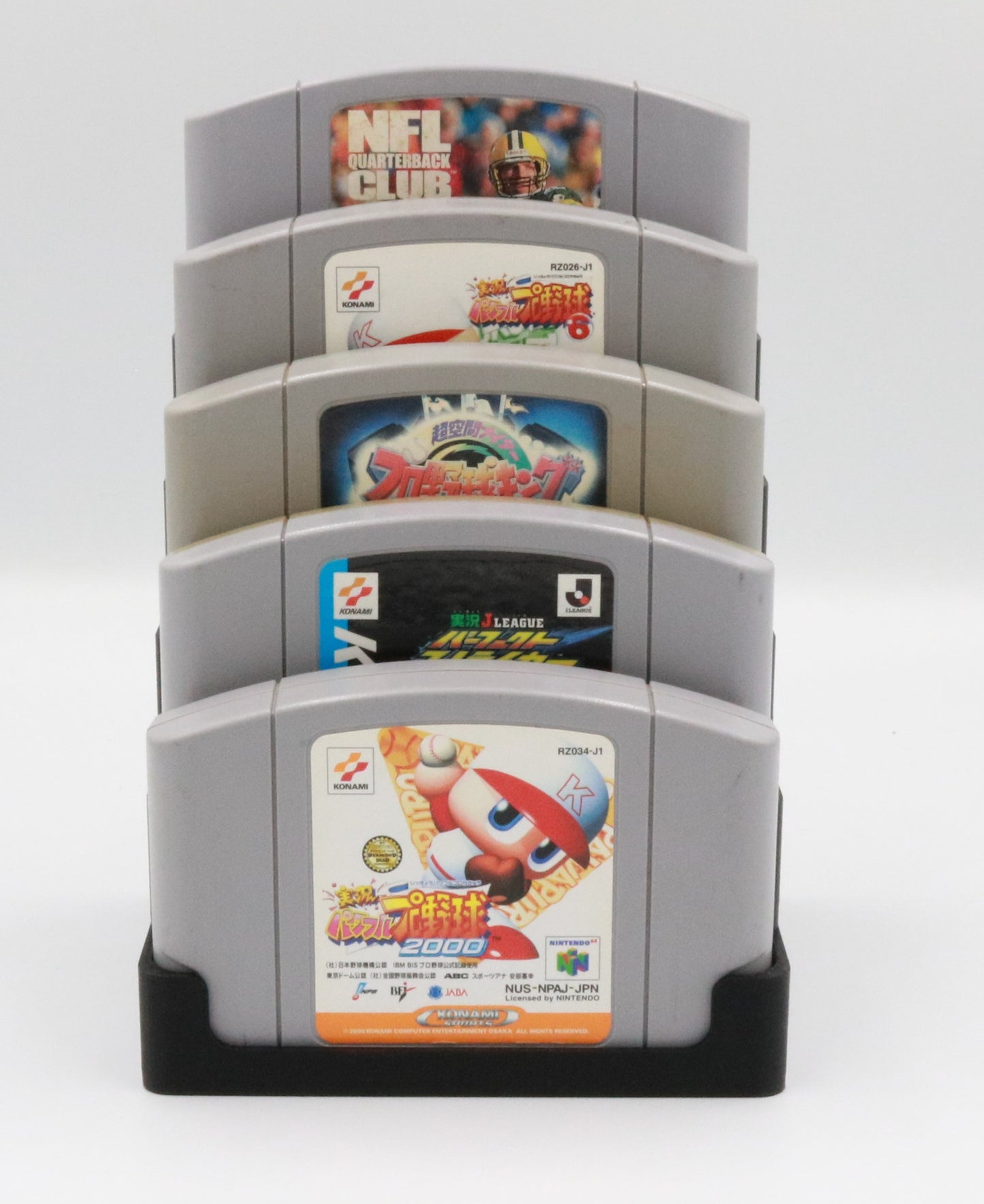 Nintendo N64 Compatible Display Stand Tower Holder Case - Holds 5 Games