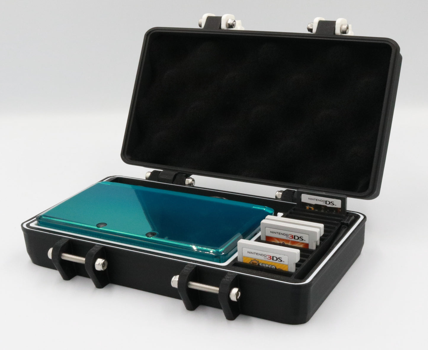 Nintendo 3DS "Old" Compatible Carrying Case - Rugged & Protective, Removable Flexible TPU Cushion, Foam, O-ring for Full System Protection