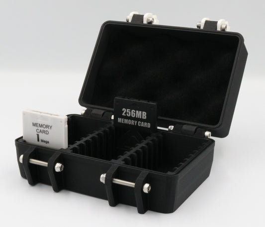 Sony Playstation PS1 PS2 Compatible Memory Card Rugged Protective Carrying Case