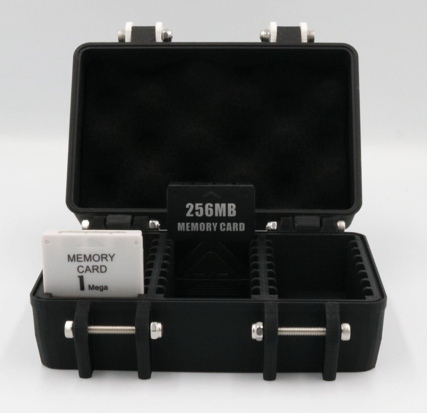 Sony Playstation PS1 PS2 Compatible Memory Card Rugged Protective Carrying Case