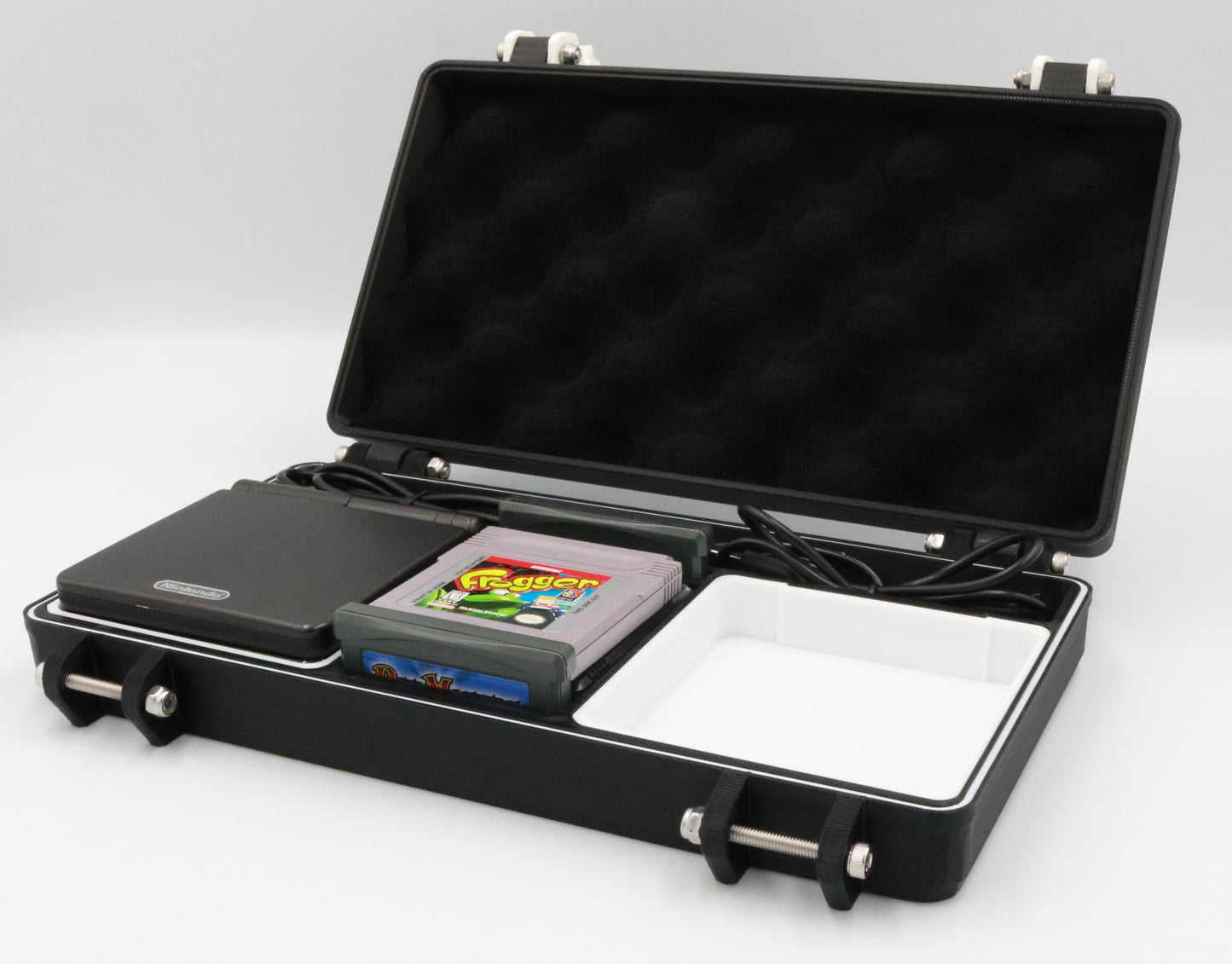 Nintendo Game Boy Advance SP Compatible Rugged Protective Carrying Case for Two - Includes TPU Cushion & O-ring