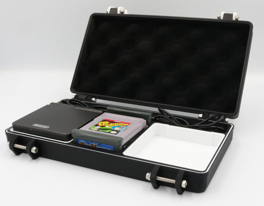 Nintendo Game Boy Advance SP Compatible Rugged Protective Carrying Case for Two - Includes TPU Cushion & O-ring