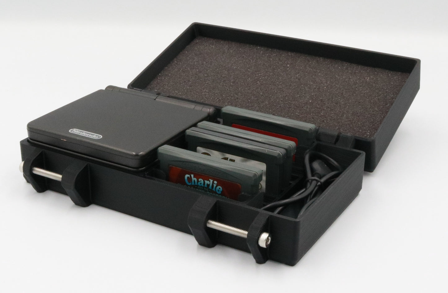 Game Boy Advance SP Compatible Protective Case - Holds Variety of Games & USB