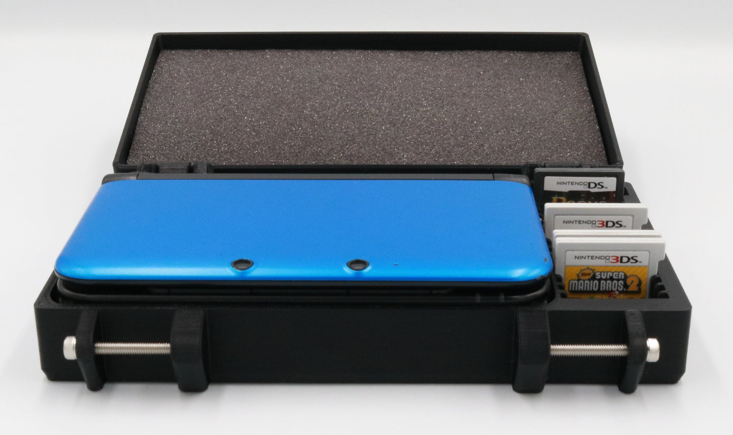 Protective Case for Old 3DS XL (Holds 15 Games + Storage)