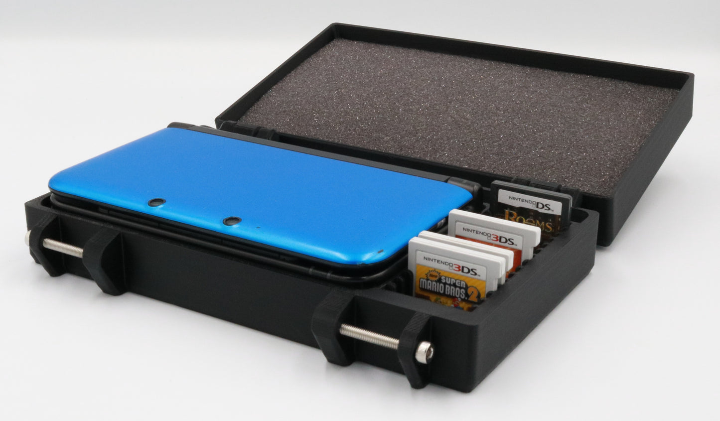 Protective Case for Old 3DS XL (Holds 15 Games + Storage)