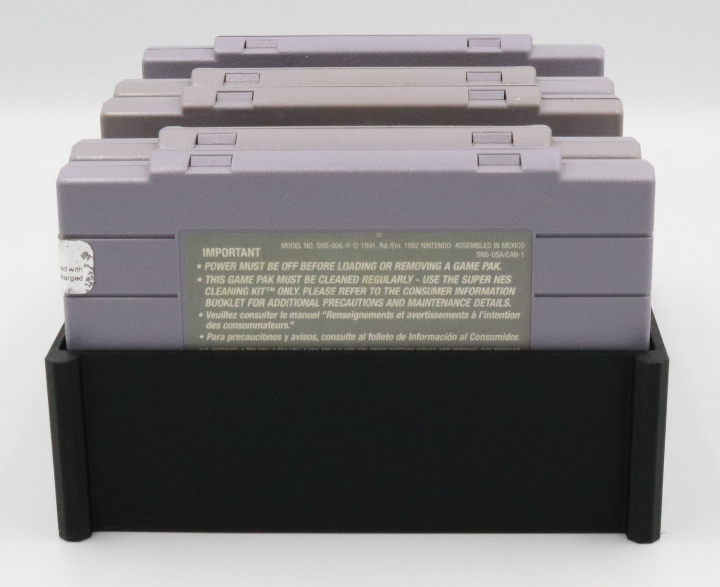 Game Tray Holder for Super Nintendo / SNES (Holds 8)
