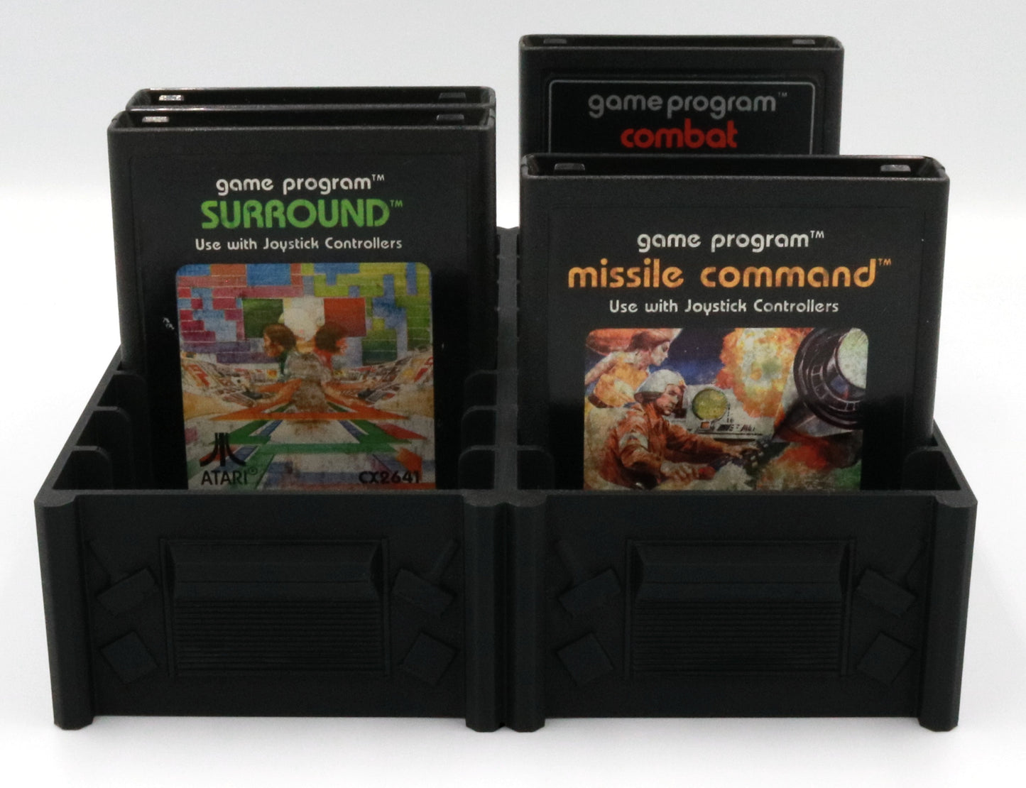 Game Tray Holder for Atari 2600 (Holds 16 Cartridges)