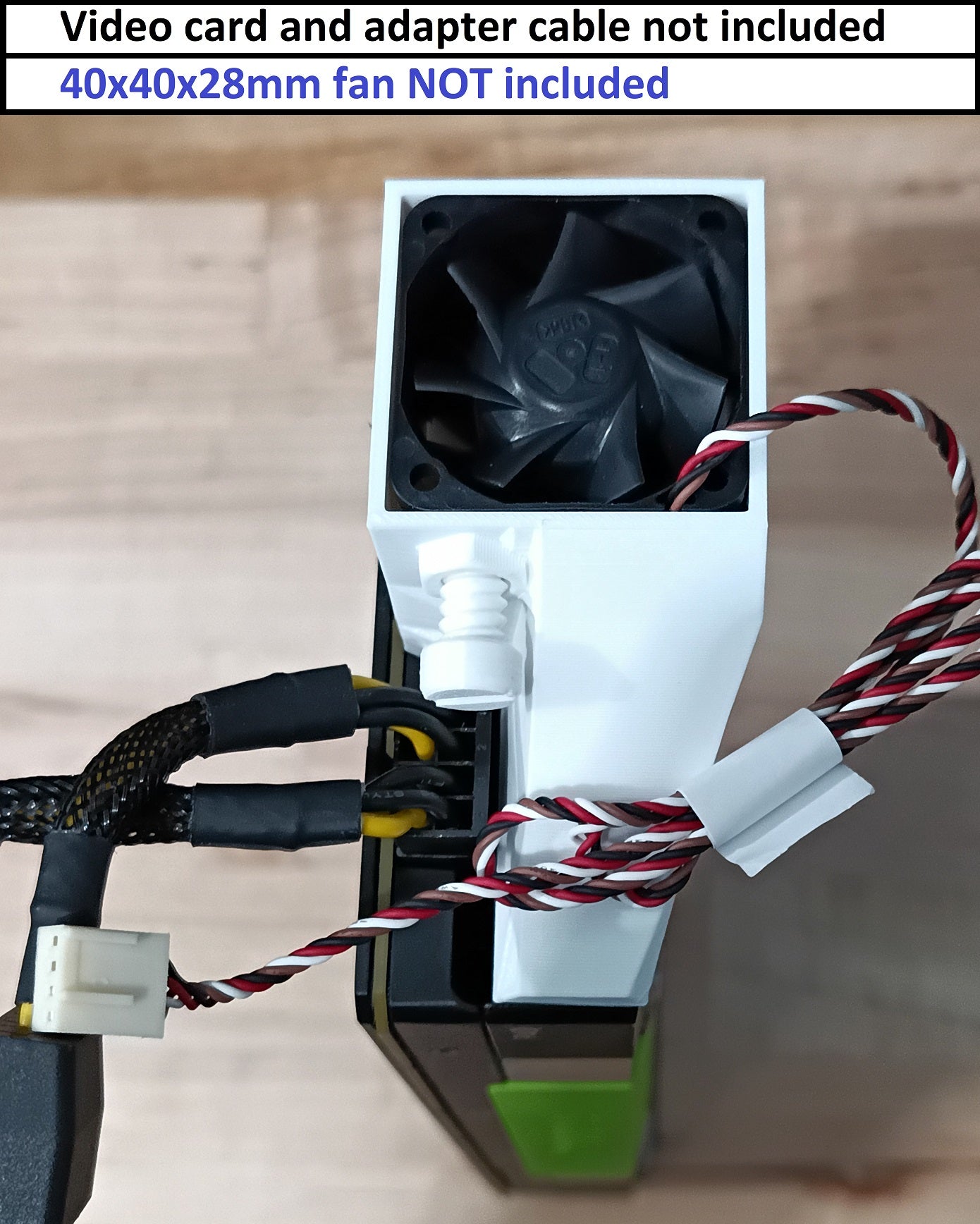 Nvidia Tesla Compatible V100 P40 P100 K20 K40 K80 M10 M40 M60 Adapter Kit -Fan Not Included