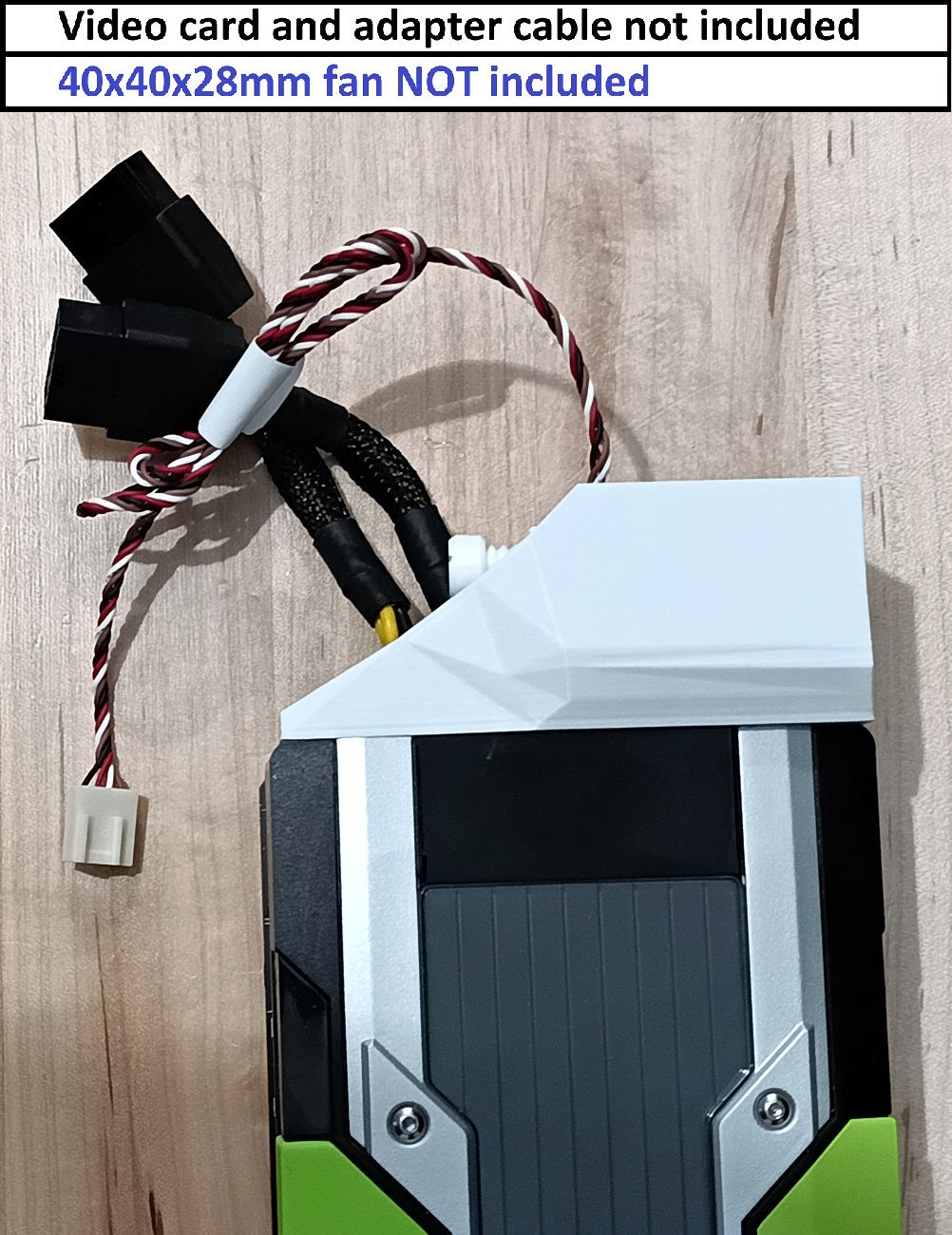 Nvidia Tesla Compatible V100 P40 P100 K20 K40 K80 M10 M40 M60 Adapter Kit -Fan Not Included