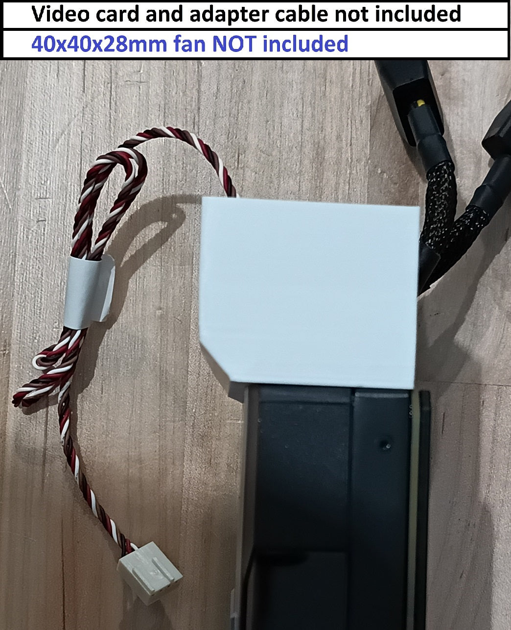 Nvidia Tesla Compatible V100 P40 P100 K20 K40 K80 M10 M40 M60 Adapter Kit -Fan Not Included