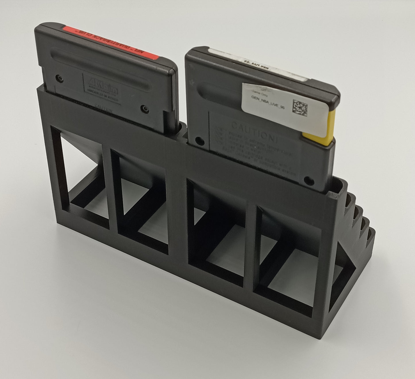 Sega Genesis Compatible Display Stand Tower Holder Case - Holds 10 Games