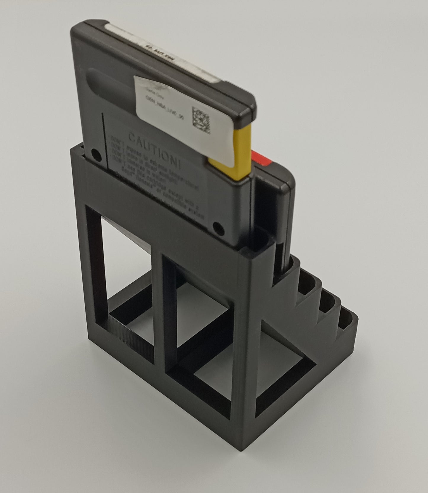 Sega Genesis Compatible Display Stand Tower Holder Case - Holds 5 Games