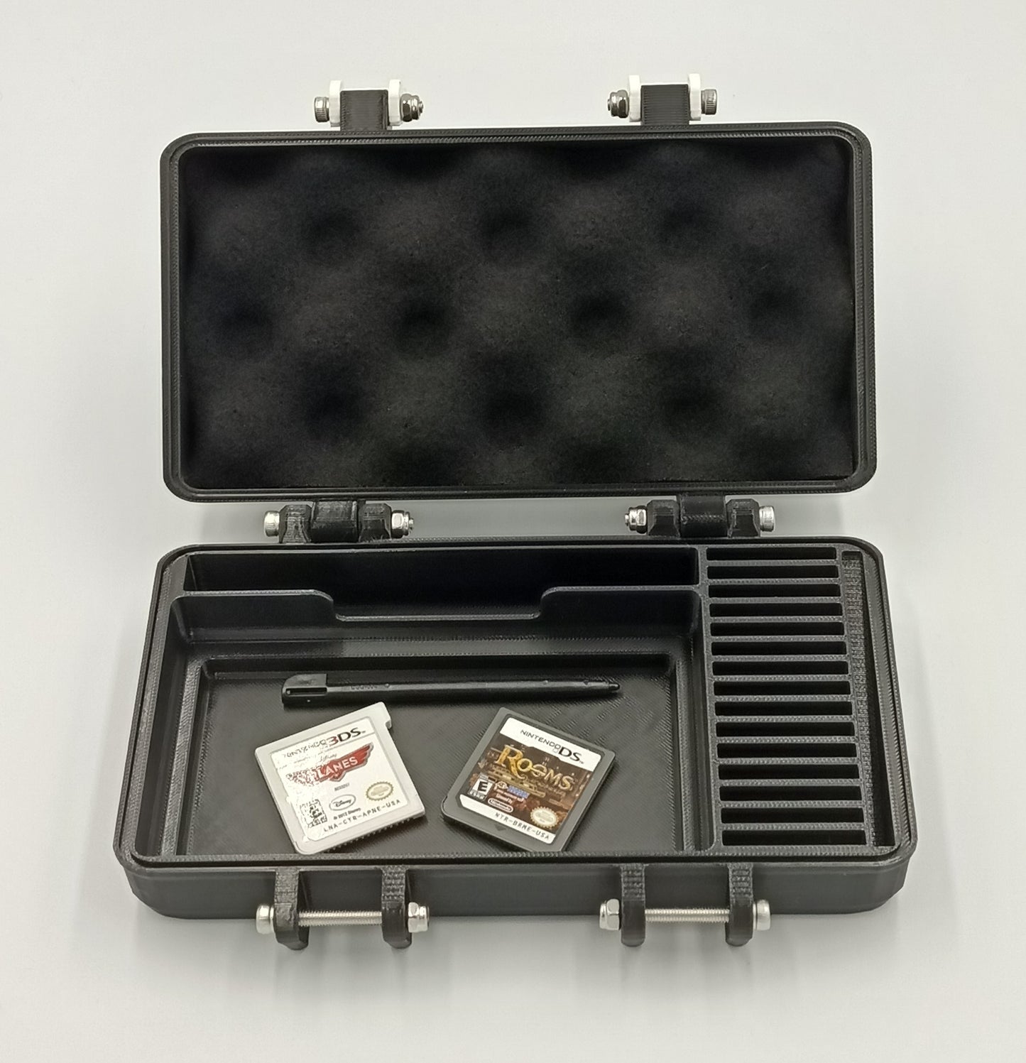 Nintendo Game Boy DS Lite & Original 3DS Compatible Rugged Protective Carrying Case - Holds 15+ Games