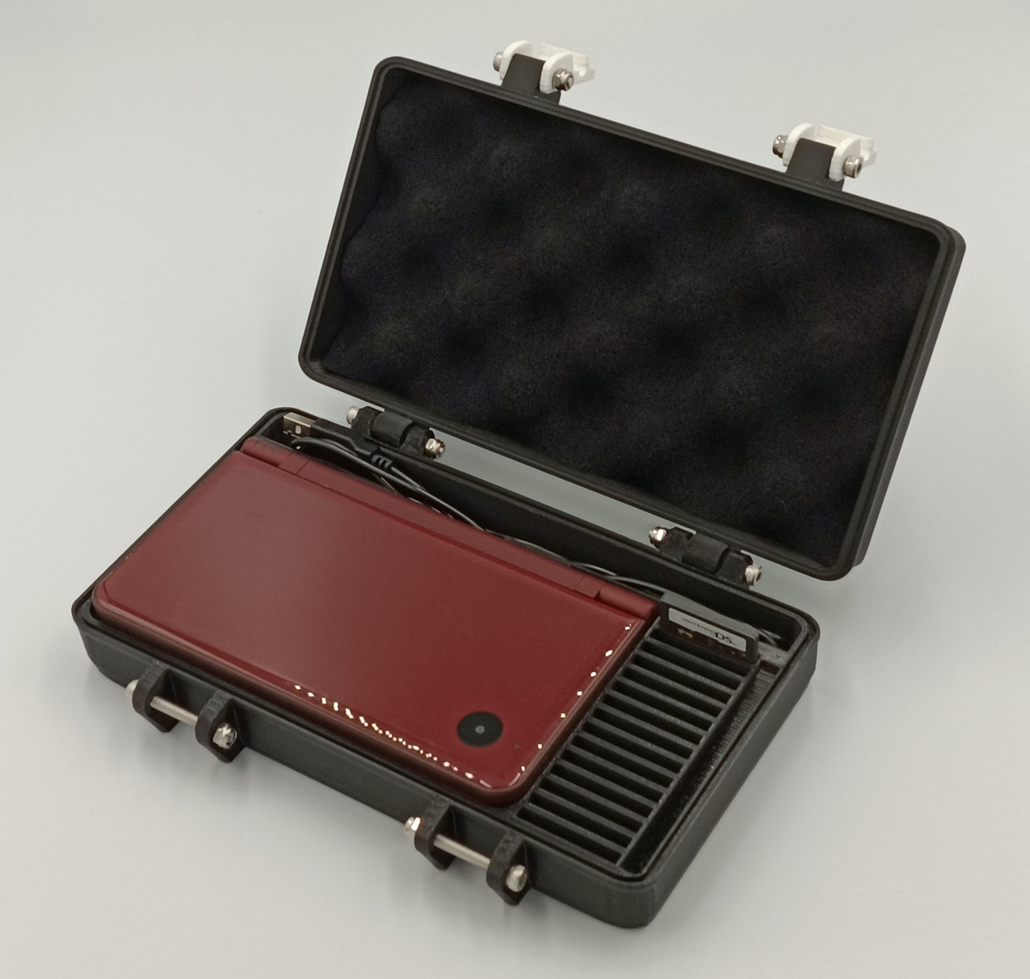 Nintendo DSi XL Compatible Protective Rugged Carrying Case - Holds 15 Games and USB Cable