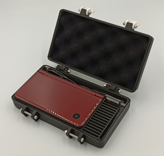 Nintendo DSi XL Compatible Protective Rugged Carrying Case - Holds 15 Games and USB Cable