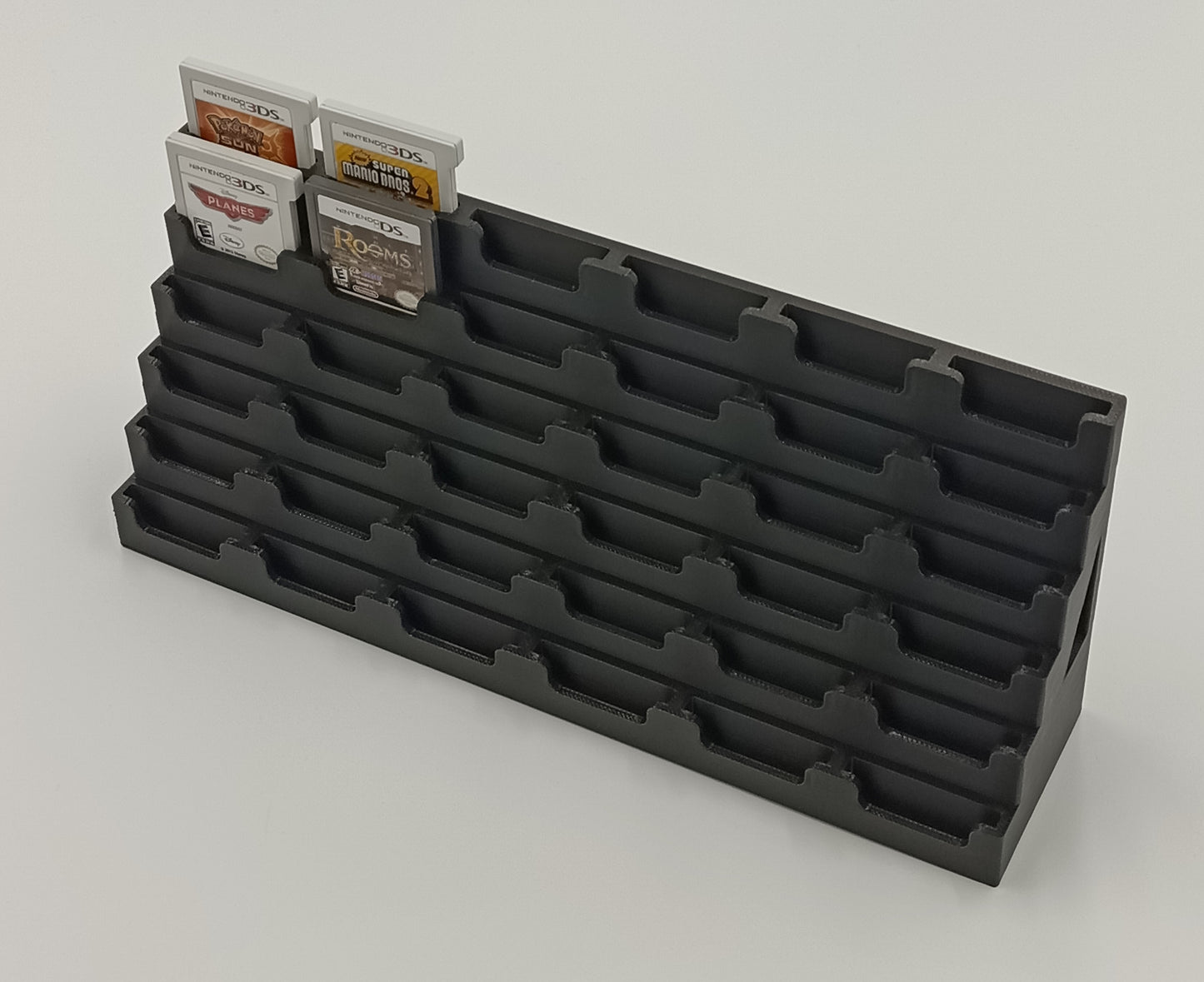Nintendo DS and 3DS Compatible Display Stand Tower Holder Case - Holds 36 Games