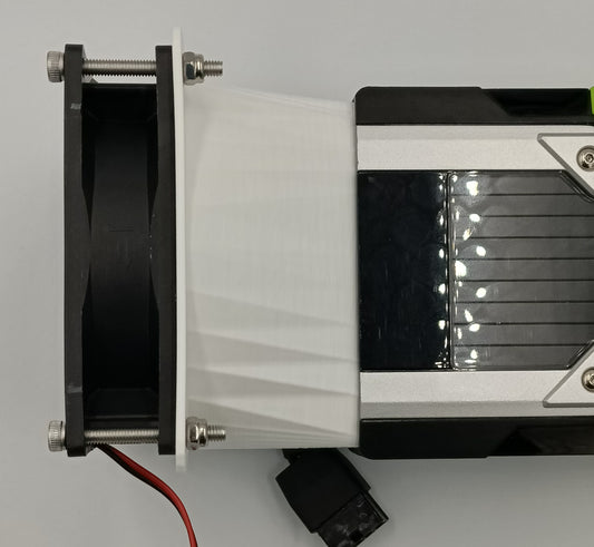 Nvidia Tesla Compatible P40 P100 V100 K80 M40 Blower Fan Adapter Kit - Fits 92 mm Fan