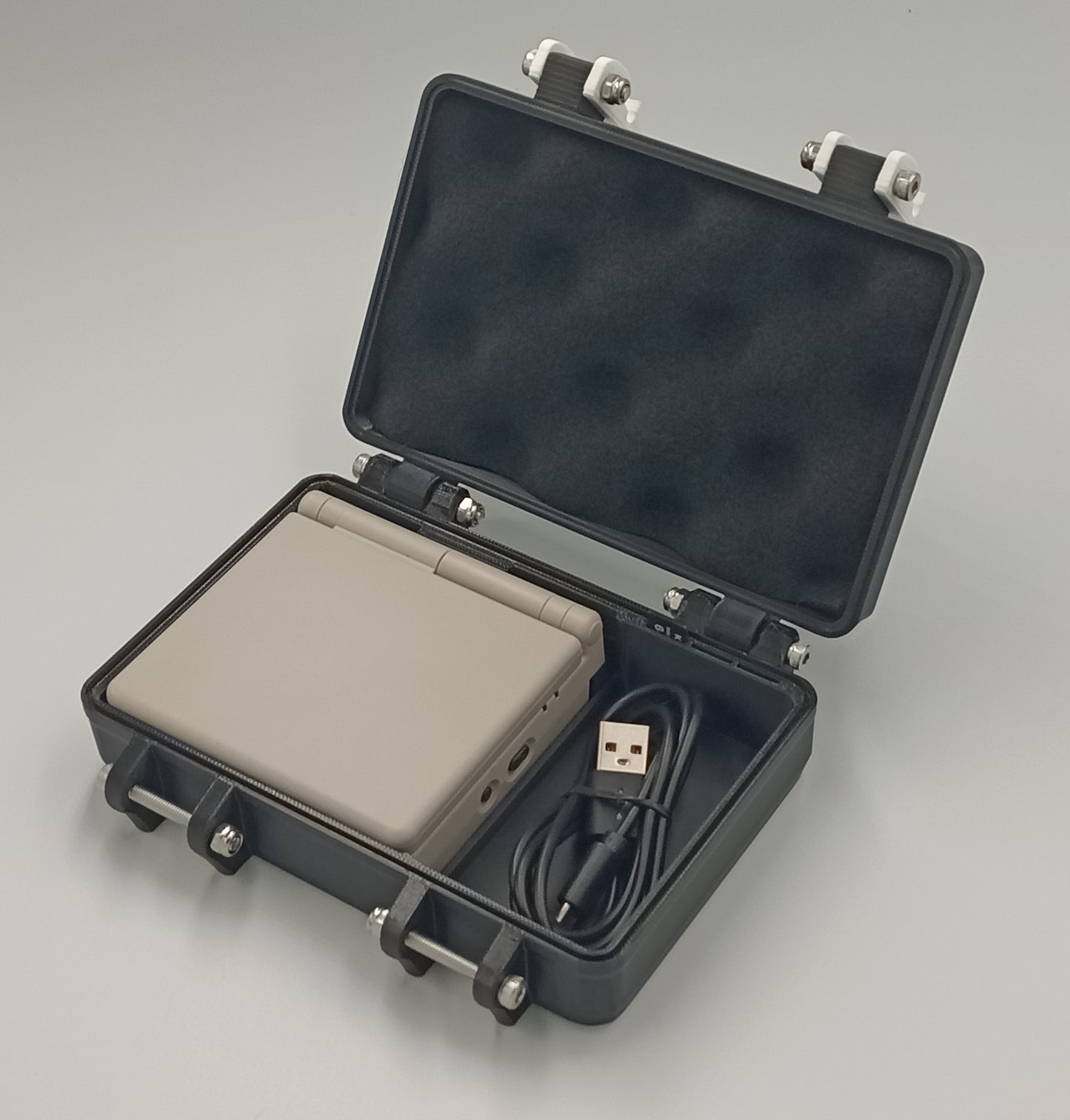 Rugged Protective Carrying Case For ANBERNIC RG35XXSP -Holds USB Cable & MicroSD