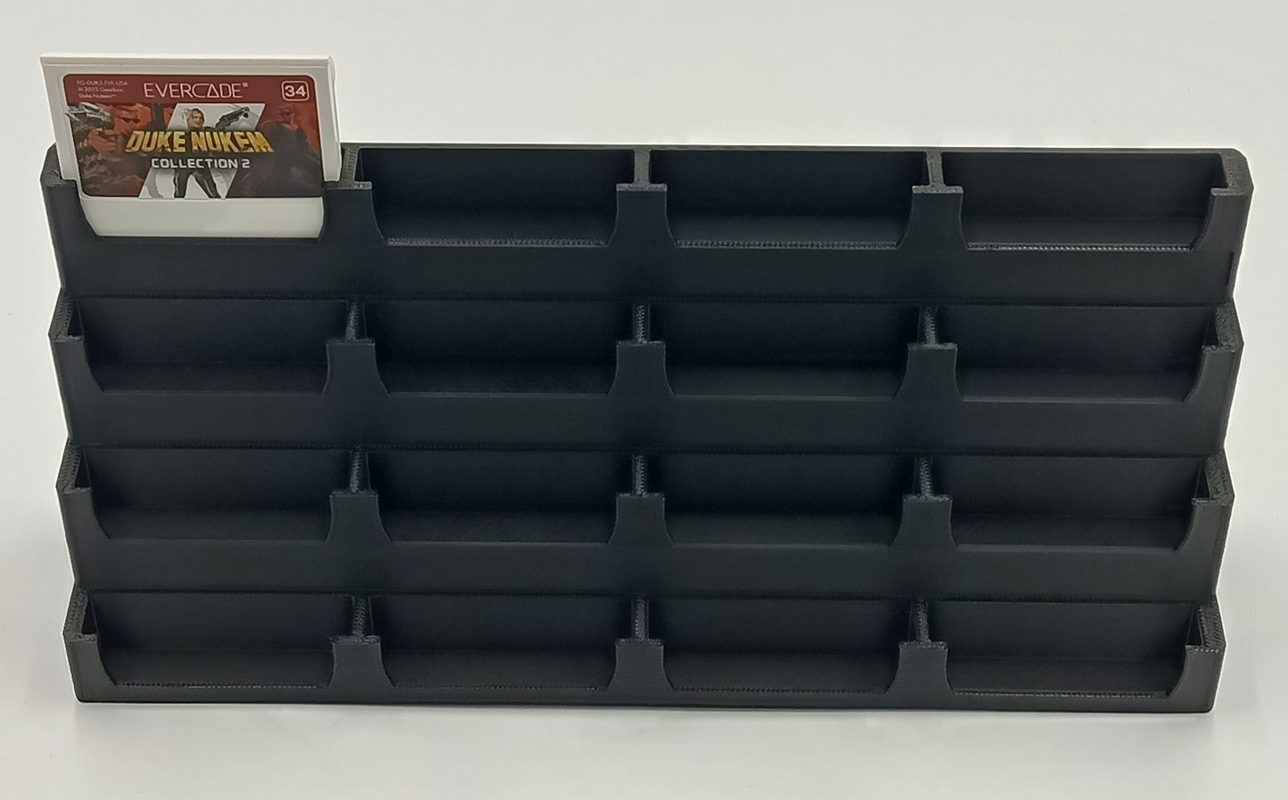 Evercade Cartridge Compatible Display Stand Tower Holder Case - Holds 16 Games