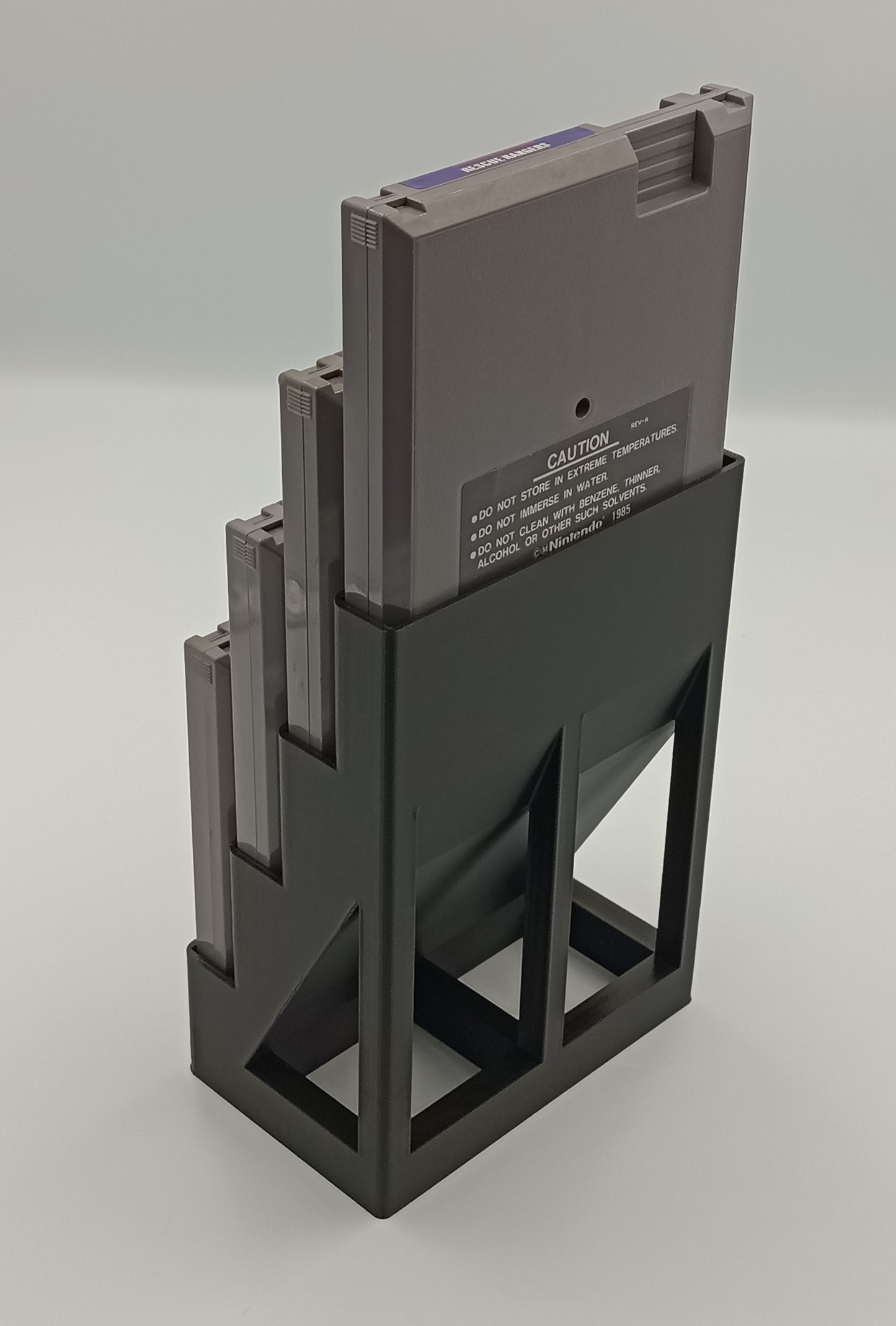 Nintendo NES Compatible Display Stand Tower Holder Case - Holds 4 Games