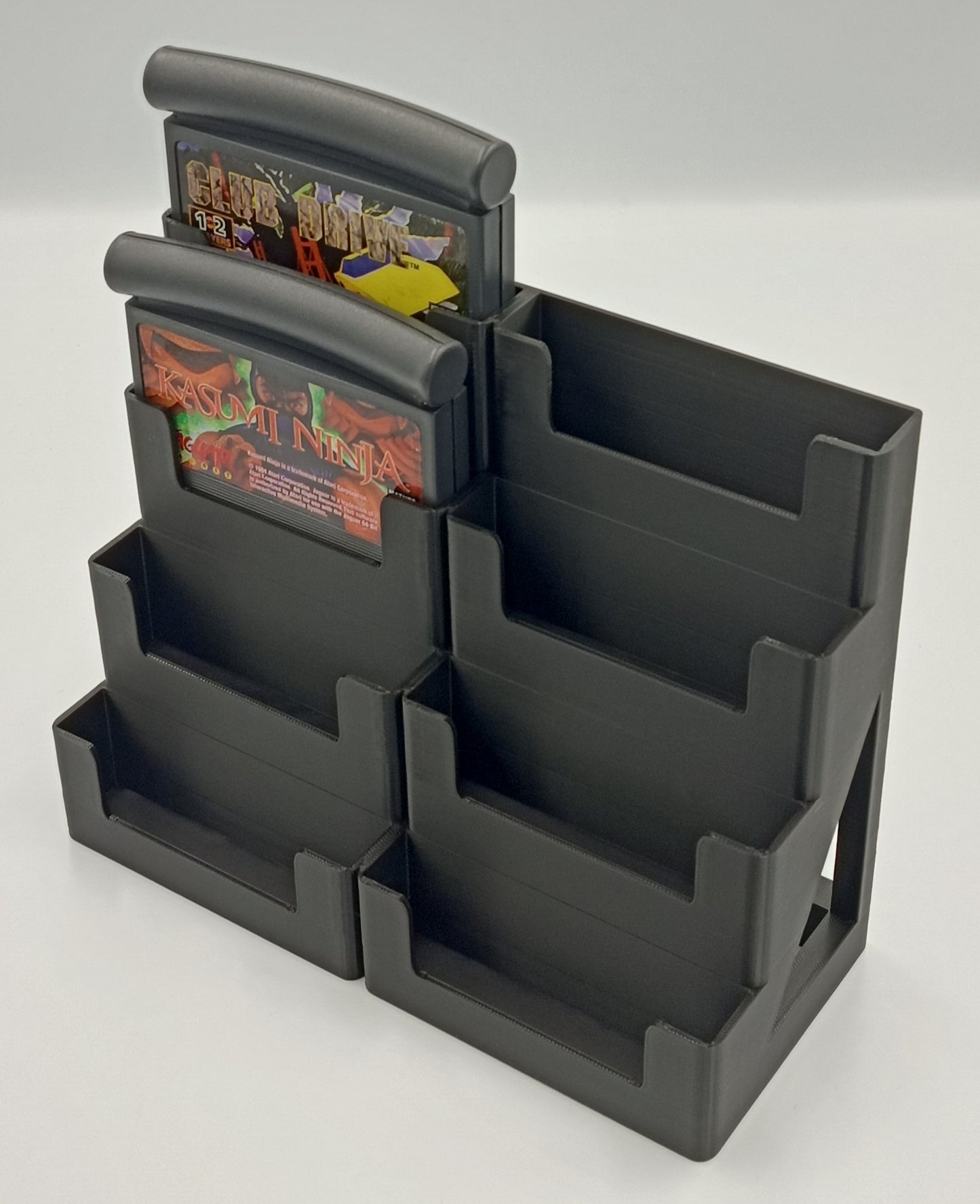 Atari Jaguar Cartridge Compatible Display Stand Tower Holder Case - Holds 8 Games